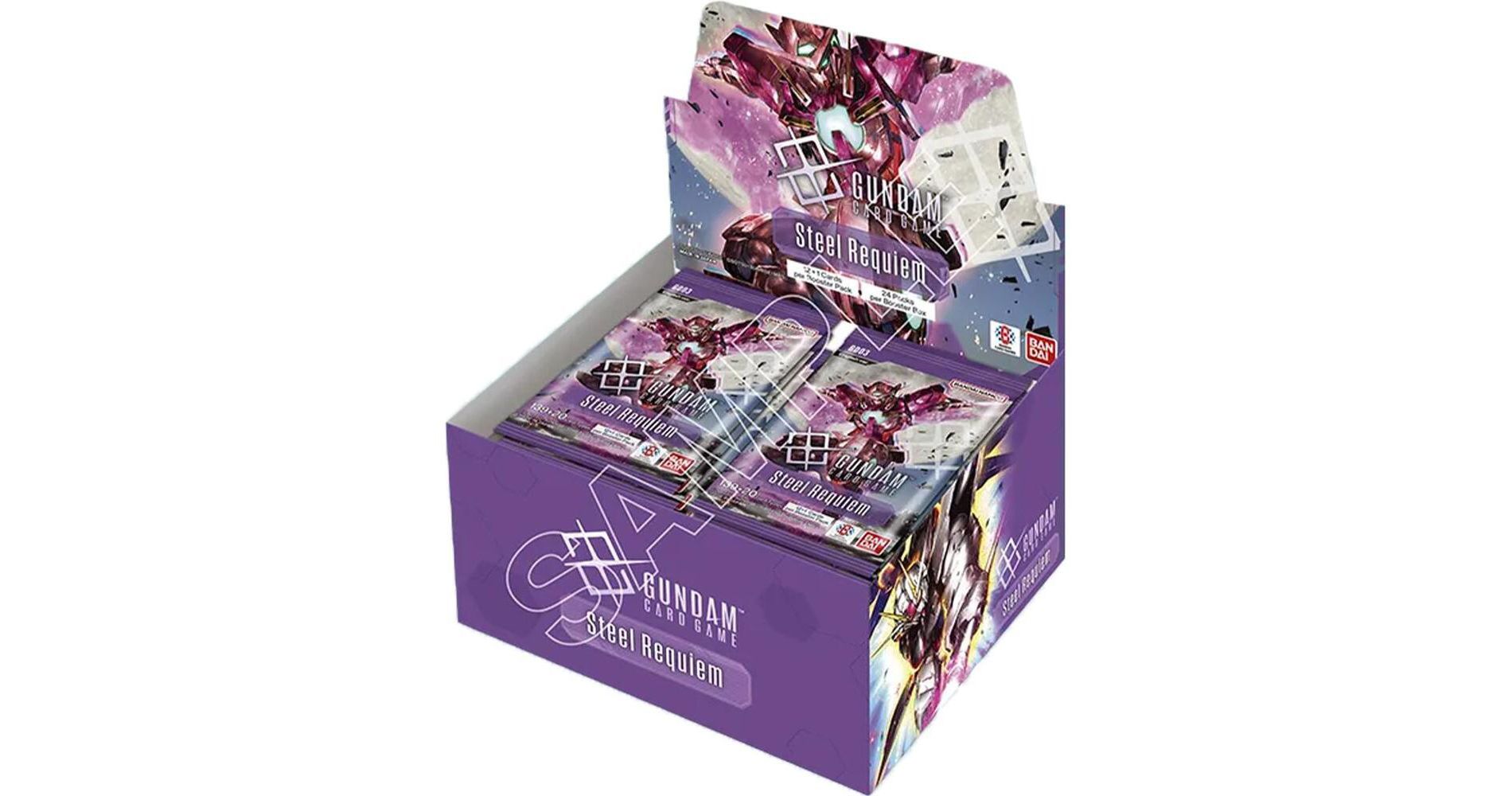Bandai Gundam Card Game Booster Box - Steel Requiem (GD03) - 24 Packs