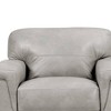43" Cornelia Accent Chair Beige Leather - Acme Furniture: Mid-Century, Tufted, Wood Composite - 2 of 4