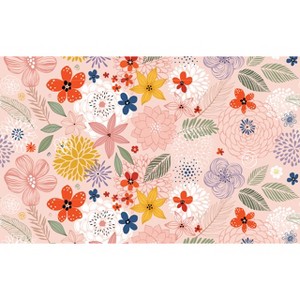 Briarwood Lane Everyday Doormat 30x18 Indoor Outdoor Colorful Flowers Doormat - 1 of 4