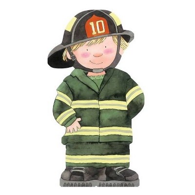 Firefighter - (Mini People Shape Books) by  Giovanni Caviezel (Board Book)