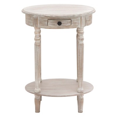 Wood Oval Accent Table Taupe - Olivia & May