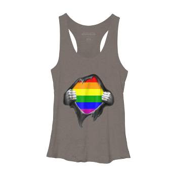 Design By Humans Pride Shirt Rip Open Shirt By Luckyst Racerback Tank Top
