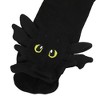 How To Train Your Dragon Toothless Plush Character Heads Adult Black Casual Crew Socks -OSFA - 4 of 4