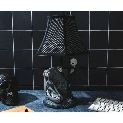 Black and Gray Cotton Shade Novelty Table Lamp