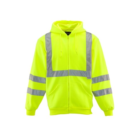 High visibility discount zip up hoodie