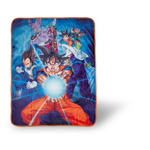 Dragon Ball Z Super Fighters And Warriors Fleece Throw Blanket