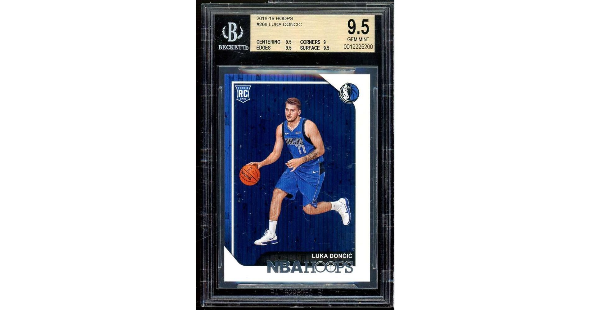 Luka Doncic Rookie Card 2018-19 Hoops #268 BGS 9.5 (9.5 9 9.5 9.5)