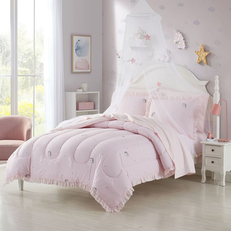 Rainbow Unicorn Kids Printed Bedding Set Includes Sheet Set by Sweet Home Collection™, 2 of 7