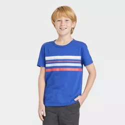Boys' Short Sleeve Chest Striped T-shirt - Cat & Jack™ 