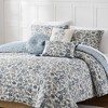 Lush Décor Full/Queen Lillian Block Print Reversible Quilts Blue - 2 of 4