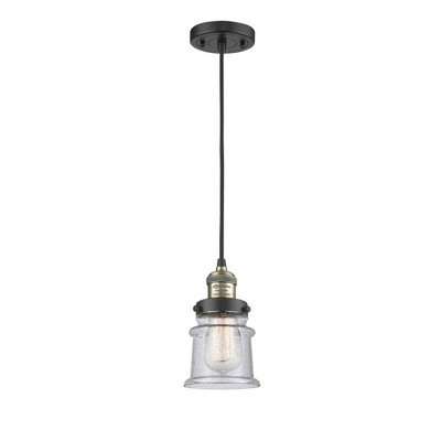 Canton - 1 Light Cord Hung Mini Pendant In Industrial Style-10 Inches Tall and 5.25 Inches Wide
