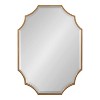 Kate and Laurel Deavere Scalloped Metal Scallop Mirror, 22x32, Gold - 2 of 4