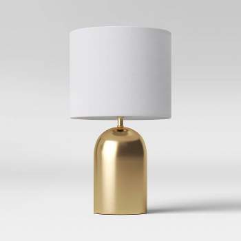 Signature Design by Ashley Lamps - Contemporary L204344 Camdale Brass  Finish Metal Table Lamp with USB Charging, Zak's Home Outlet