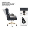 Siivio Modern Leather Swivel Tilting Office Chair with Channel Tufted|HULALA HOME - 4 of 4