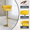 MOONMISS 2PC/SET Swivel Bar Stools Adjustable Counter Height Chairs with Footrest for Kitchen, Dining Room - 2 of 4