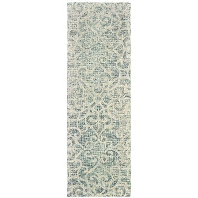 Oriental Weavers Tallavera 55602 Grey/ Ivory Indoor Area Rug - 2'6" x 8'