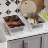 COZONY 6-Pack Stainless Steel Hotel Pans, Commercial Grade Food Storage Containers with Lids for Catering Events and Buffet Service - 4 of 4
