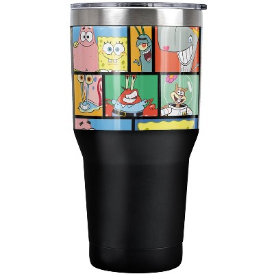 Spongebob Spongebob Tile Pattern Steel Tumbler 30oz Coffee Travel Mug