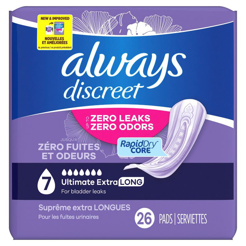 Always Discreet Ultimate Extra Protection 7 Drop Base Pads, 3 of 15