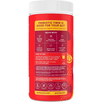 Bellway Super Fiber Raspberry Lemon Supplement Powder - 8.3oz_8