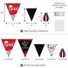 Big Dot of Happiness 30 Piece Red Graduation Party Pennant Triangle Banner - 3 of 4
