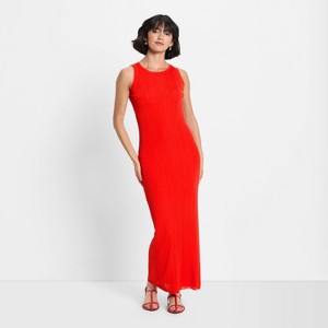 Women's Open Back Maxi Sweater Dress - Future Collective - 1 of 3