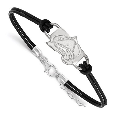 Black Bow Jewelry Sterling Silver Colorado Avalanche NHL Charm Bracelet 7 Inch