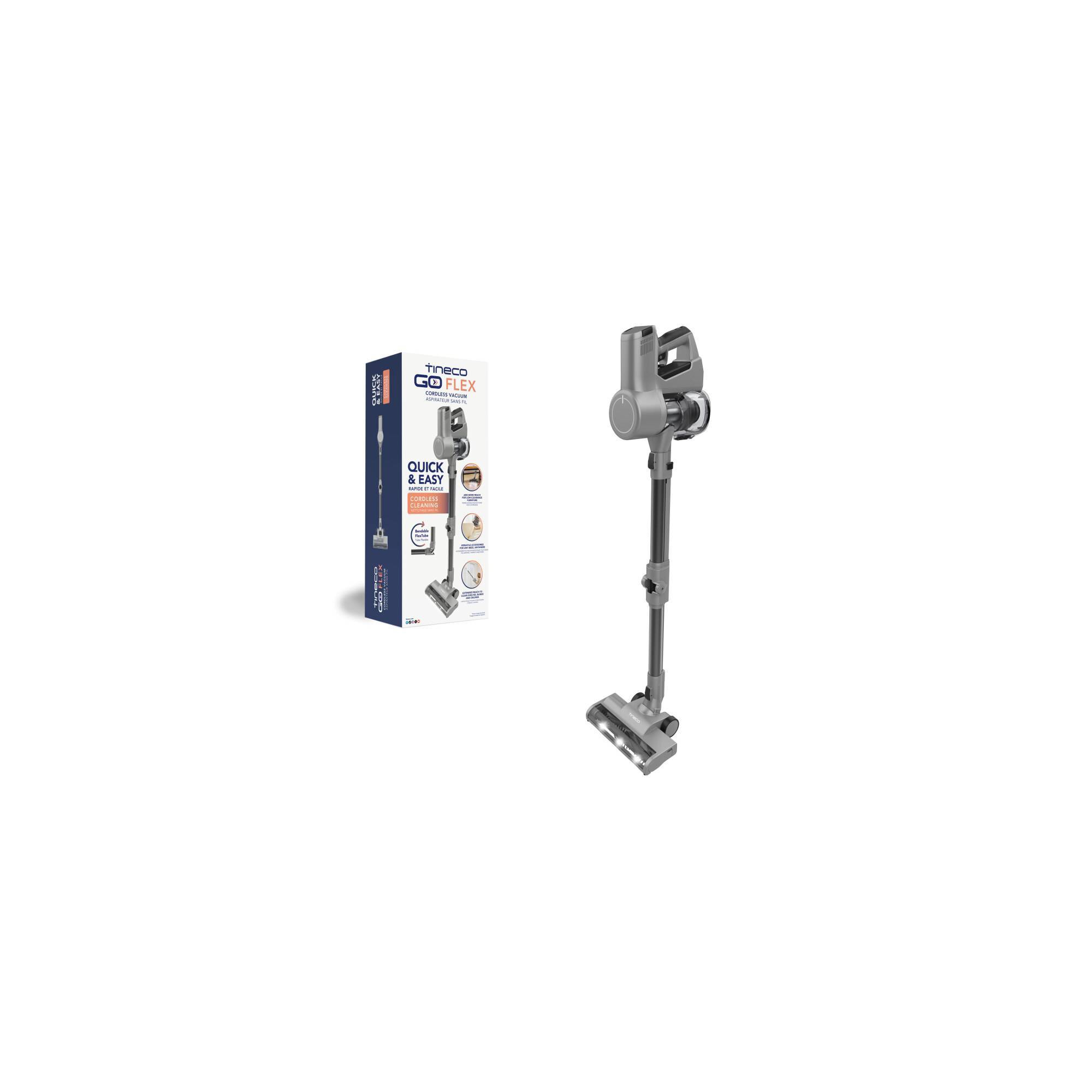 Tineco GO Flex Cordless Lightweight Stick Vacuum Gray: HEPA Filter, Multi-Surface, Bagless, 2 Speeds, Lithium Ion Battery