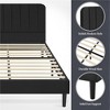 Yaheetech Upholstered Platform Bed Frame with Square Tufted Fabric Headboard - 4 of 4