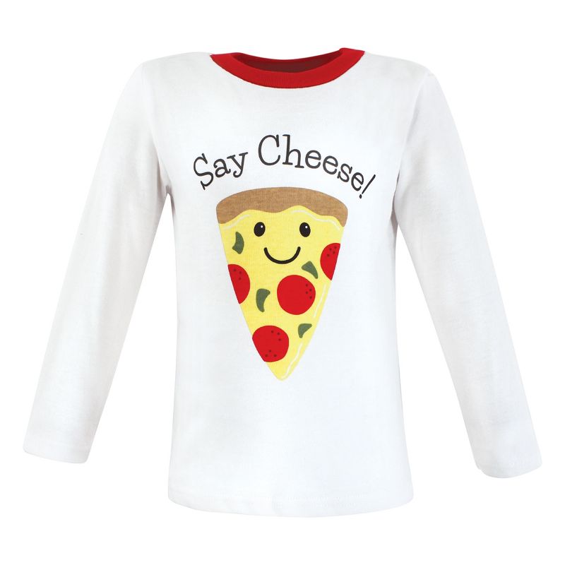 Hudson Baby Infant and Toddler Boy Long Sleeve T-Shirts, Fun Food, 3 of 8