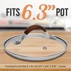 NutriChef 1.5 Quart Tempered Glass Cooking Pot Lid - Stainless Rim - Dishwasher Safe - 4 of 4
