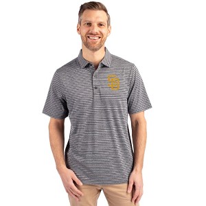 San Diego Padres Cutter & Buck Forge Eco Heather Stripe Stretch Recycled Mens Big & Tall Polo - 1 of 1