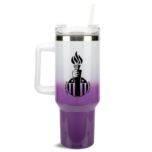 100 North One Nation Under God Olympic Flame Torch Wrap-Around 40 Oz. Stainless Steel Water Bottle Coffee Mug, Spill & Leak Resistant, Travel Tumbler - 1 of 4