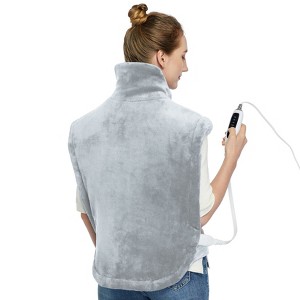 33"x22" Heating Pad for Back Pain Relief, Electric Weighted Heating Pad with 2H Auto Off Full Body Heat Pad, Fast Heating, 4 Temperature Settings - 1 of 4