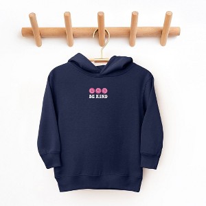 The Juniper Shop Embroidered Be Kind Turning Smiles Toddler Graphic Hoodie - 1 of 3