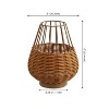 JONATHAN Y Elian 10" Decorative Indoor/Outdoor Faux Wicker Rechargeable/Cordless Dimmable Integrated LED Table Lamp - 4 of 4