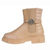 bebe Girl's Fashion Chelsea Boots Ankle Shoes for Kids with Back Quilted Collar - 3 of 4