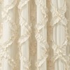 Set of 2 Ruffle Diamond Light Filtering Window Curtain Panels - Lush Décor - 4 of 4
