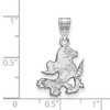 Black Bow Jewelry 14k White Gold United States Air Force Academy Fighting Falcons NCAA Medium Pendant - 2 of 3