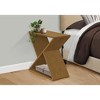 Monarch Specialties Accent Table 2 Tier End Side Table Square Nightstand Bedroom Lamp Brown Veneer Traditional - 3 of 4