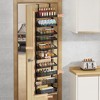 10 Tier Over The Door Pantry Organizer, 55 Lb Capacity, Heavy Duty Carbon Steel Door Organizer with Adjustable Wire Baskets - 2 of 4