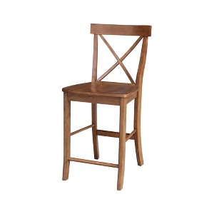 International Concepts X-Back Counter Height Stool - 24" Seat Height - 1 of 4