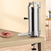 VEVOR Sausage Stuffer, 5LBS/3L Capacity, 304 Stainless Steel Vertical Sausage Stuffer, Sausage Filling Machine with 3 Stuffing Tubes, Silver - 2 of 4