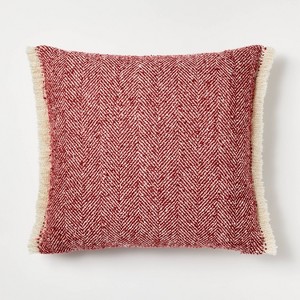 Herringbone with Frayed Edges Throw Pillow - Threshold™ designed with Studio McGee - 1 of 4
