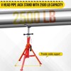 V Head Pipe Jack Stand, 2500LB Jack Stands with Portable Folding Legs 28-52 Inch Height Adjustable 1/8"-12" Capacity for Welding, Pipe Threading - 4 of 4