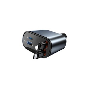 Itopfox Retractable Car Charger for iPhone 17, 69W USB C Fast Charging Adapter Travel Essentials for iPhone 17 Pro Max Air 16 15 14 13 12 Samsung S25 - 1 of 4