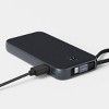 10000mAh Power Bank w/ USB- C Cable - Black - heyday™ Black - 2 of 3