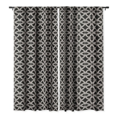 Mirimo Provencal Black Set of 2 Panel Blackout Window Curtain - Deny Designs