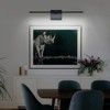 LLHZSY 23 5/8" Minimalist Linear LED Vanity Light Dimmable Wall Sconce Light Bar - Black/Black and Gold/Gold- 6000K - 3 of 4