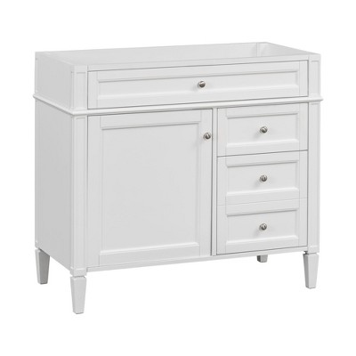 NicBex Modern Bathroom Vanity,Bathroom Sink Vanity with 2 Drawers and Wood Frame,36 inch Bathroom Sink Cabinet for Bathroom,Blue/Gray/White